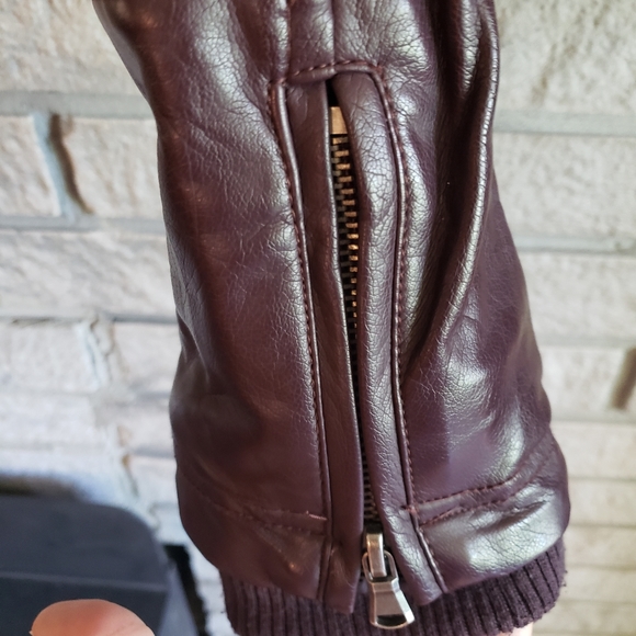 Brown Kismet Faux Leather Jacket - Picture 3 of 3